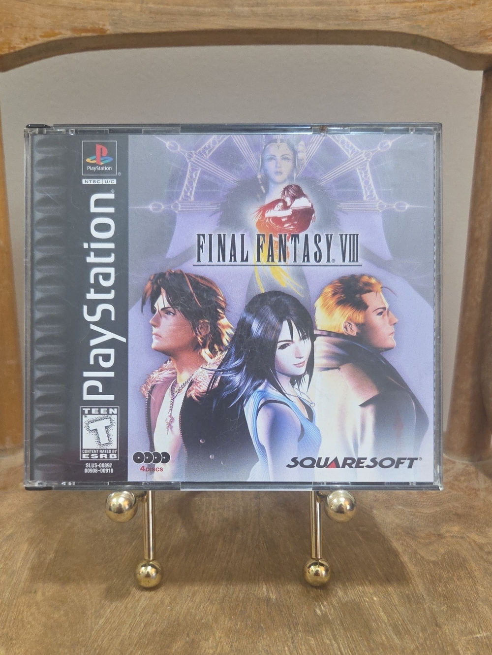 Final Fantasy VIII PlayStation Game - 4 Discs, No Manual
